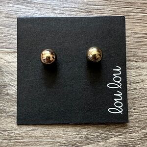 Boutique Lou Lou Gold Ball Stud Earrings